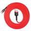 Cavo dati BASEUS da USB a micro USB BASEUS Cafule 1.5A 200 cm rosso