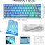 Tastiera da gioco meccanica vera Tipo C Cablata 61 tasti Tastiera impermeabile USB retroilluminata a LED Retroilluminazione RGB Tasti anti-ghosting completi per computer/PC/laptop/MAC