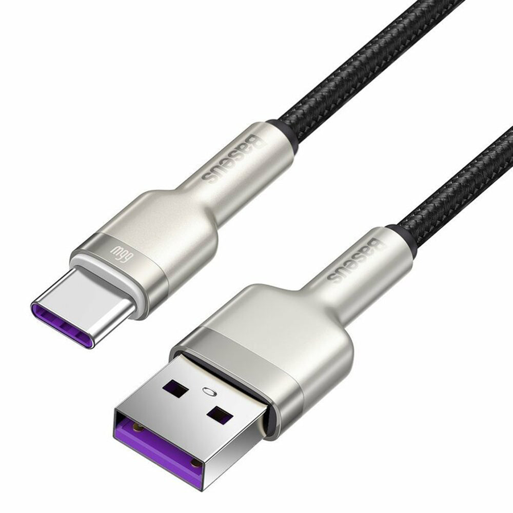 Cavo dati Baseus Series Metal - Da USB a Tipo C - 66W, 2m - NERO
