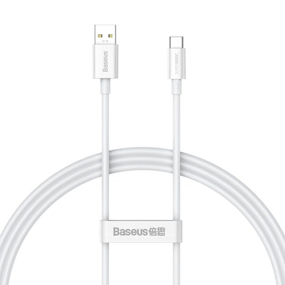 Superior Series Data Cable - USB to Type-C, 65W, 1m - WHITE 