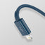 Superior Series Data Cable - USB to Type-C, Micro-USB, Lightning, Fast Charge 3.5A, 1.5m - BLUE 