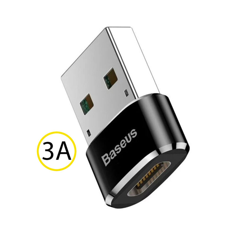 OTG Adapter - Type C to USB, Plug &amp; Play, 3A - Black