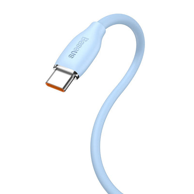 Cavo dati Baseus Jelly Liquid Silica Gel - USB a Tipo C, 100W, 1.2m - BLU