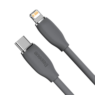 Cavo Baseus Jelly cable USB-C to Lightning, 20W, 1,2m (black)