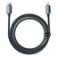 Crystal Shine Data Cable - Type-C to Lightning, 20W, 2m - BLACK
