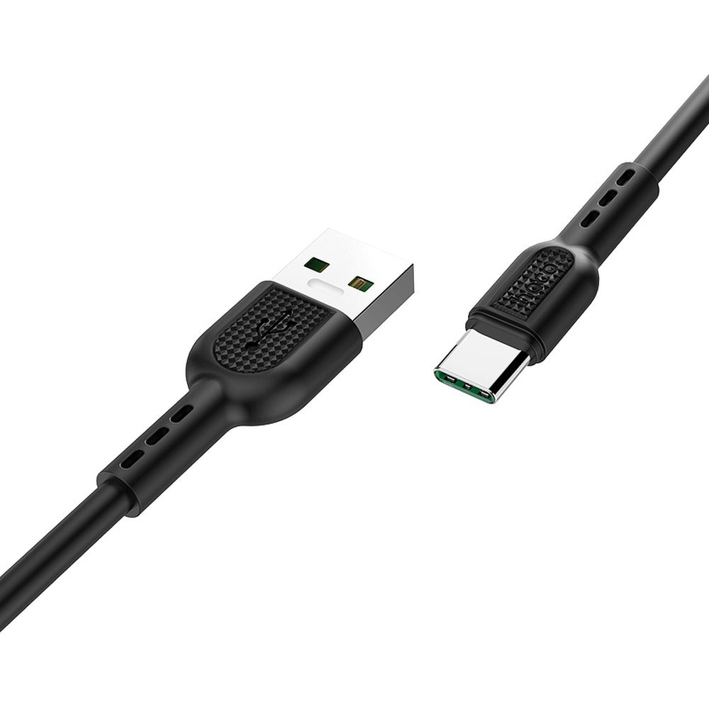 Surge Data Cable - USB-A to USB Type-C, 40W, 5A, 1.0m - BLACK 