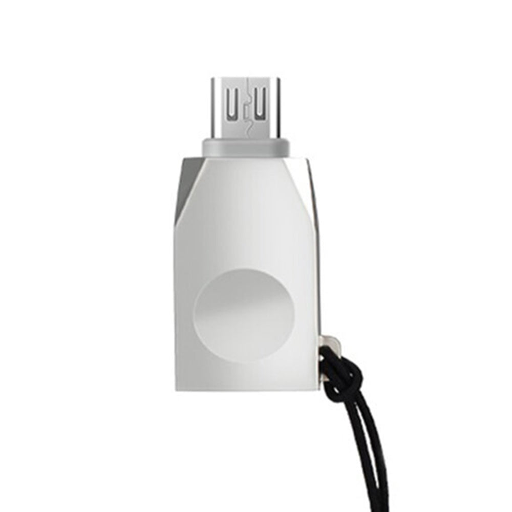 Adattatore HOCO OTG - Micro-USB a USB-A, Plug & Play - ARGENTO