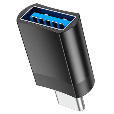 OTG Adapter - USB Type-C to USB-A, Plug &amp; Play, 2A - BLACK 