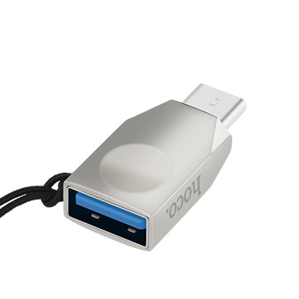 OTG Adapter - USB Type-C to USB-A, Plug &amp; Play - SILVER 