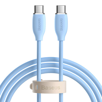 Cavo Baseus Jelly cable USB-C to USB-C, 100W, 1,2m (blue)