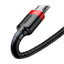 Cavo dati Baseus Cafule Micro-USB 1.5A cavo in nylon 200cm Nero/Rosso