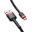 Cavo dati Baseus Cafule Micro-USB 1.5A cavo in nylon 200cm Nero/Rosso