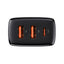 Baseus Caricabatterie rapido compatto 2x USB / USB tipo C 30W 3A Power Delivery Quick Charge nero (CCXJ-E01)