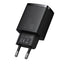 Baseus Caricabatterie rapido compatto USB / USB tipo C 20W 3A Power Delivery Quick Charge 3.0 nero (CCXJ-B01)