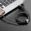 Cavo Baseus Cafule Cavo in nylon resistente USB / Lightning QC3.0 1.5A 2M nero (CALKLF-CG1)