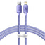 Crystal Shine Data Cable - Type-C to Lightning, 20W, 1.2m - PURPLE