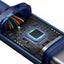 Cavo Baseus Crystal Shine Series Cavo USB per ricarica rapida e trasferimento dati USB Type C - USB Type C 100W 1.2m blu (CAJY000603)