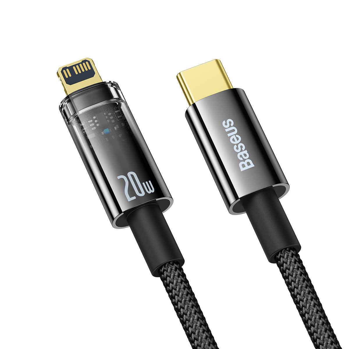 Explorer Auto-Off Data Cable - Type-C to Lightning, 20W, 2m - BLACK